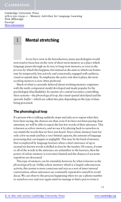 Mental stretching - Assets - Cambridge University Press