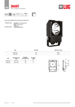 Narrow-beam floodlight Ip65 for discharge metal