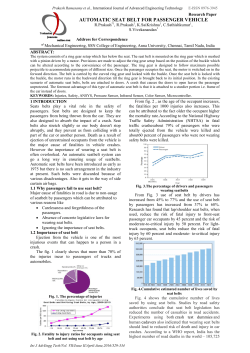 automatic seat belt for passenger vehicle