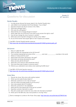 Questions for discussion