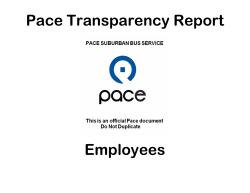 Pace Transparency Report Employees