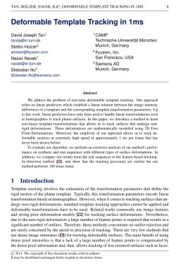Deformable Template Tracking in 1ms - CAMP-TUM