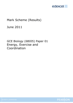 Mark Scheme - Edexcel