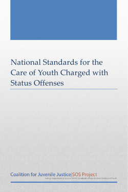 National Standards for the Care of Youth Charged with Status