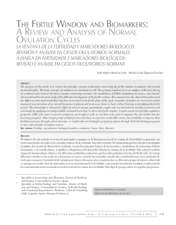 The FerTile WindoW and Biomarkers: a revieW and analysis oF