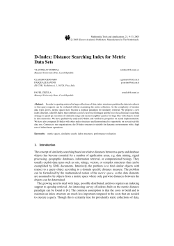 D-Index: Distance Searching Index for Metric Data Sets