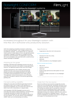 Baselight CONFORM