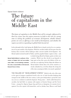 The future of capitalism in the Middle East