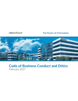 Code of Business Conduct and Ethics