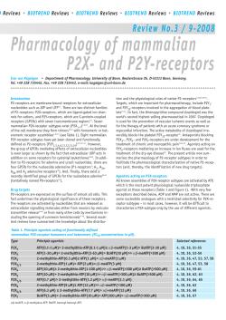 Pharmacology of mammalian P2X- and P2Y-receptors
