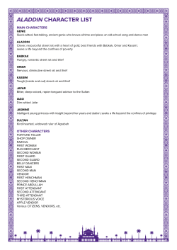 aladdin character list