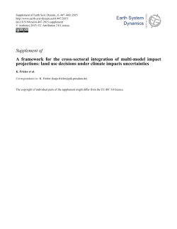 Supplement - Earth System Dynamics