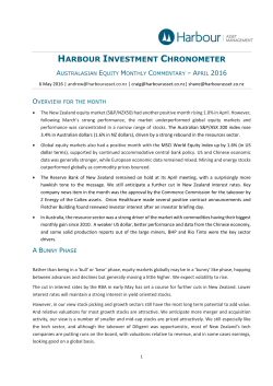 A bunny phase - Harbour Asset Management