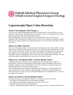 Laparoscopic/Open Colon Resection