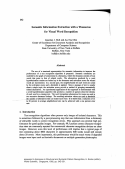 Semantic Information Extraction with a Thesaurus