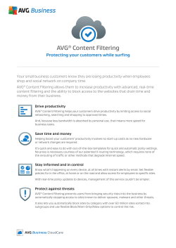 AVG Content Filtering Service