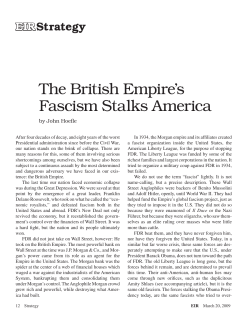 The British Empire`s Fascism Stalks America