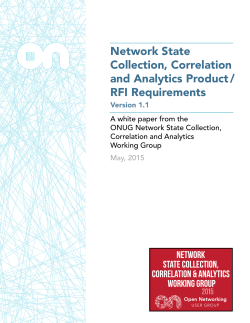 Network State Collection, Correlation and Analytics