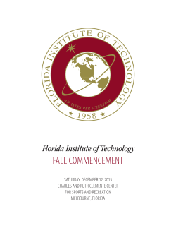 fall commencement - Florida Institute of Technology