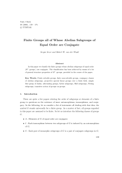 Finite Groups all of Whose Abelian Subgroups of
