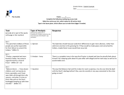 Text Type of Analysis Response
