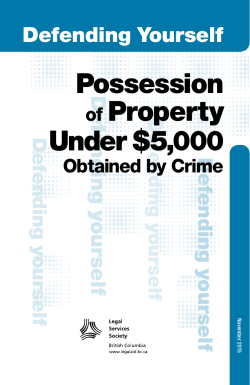 Defending Yourself: Possession of Property under $5,000 Obtained