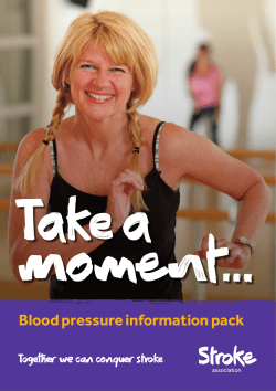 Blood pressure information pack