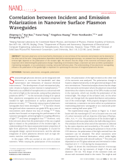 Correlation between Incident and Emission Polarization in Nanowire