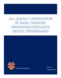 All-Agency Compendium of C-IED Terminology v3PDF - COE C-IED