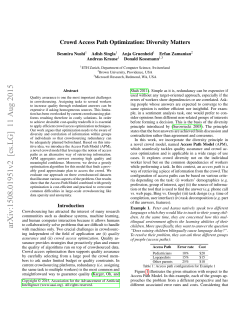 Crowd Access Path Optimization: Diversity Matters