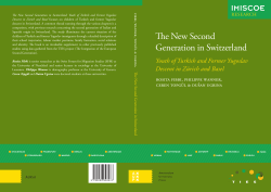 The New Second Generation in Switzerland