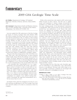 September gsat 03 - Geological Society of America