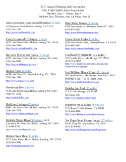 Make hotel reservations - New York Credit Union Association