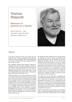 Thomas Shapcott - Ipswich City Council