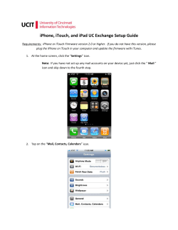 iPhone, ITouch And IPa D UC Exc Hange S Etup Guide