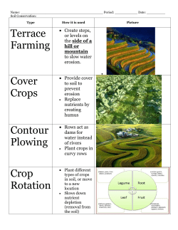 Soil Conservation answers