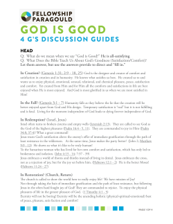 God is Good Discussion Guide