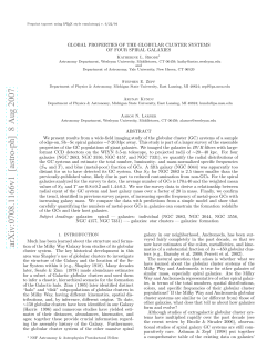 Global Properties of the Globular Cluster Systems of Four Spiral