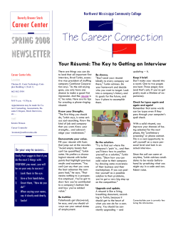 The Career Connection - Northwest Mississippi Community College