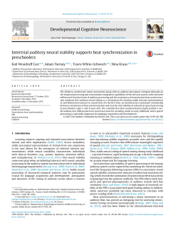 Intertrial auditory neural stability supports beat