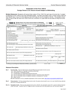 Explanation of the Form 1042-S