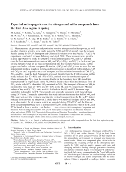Export of anthropogenic reactive nitrogen and sulfur compounds