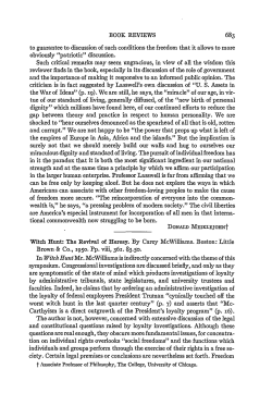 Review of Witch Hunt: The Revival of Heresy by Carey McWilliams