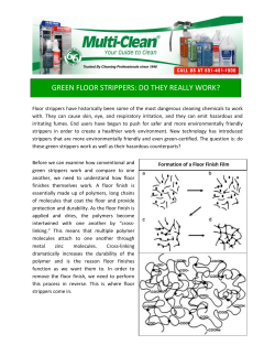 GREEN FLOOR STRIPPERS: DO THEY REALLY WORK?