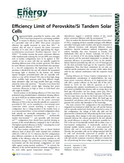 Efficiency Limit of Perovskite/Si Tandem Solar Cells