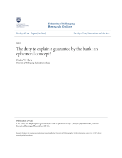The duty to explain a guarantee by the bank: an