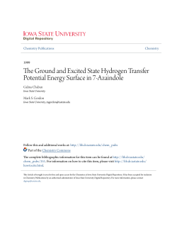 The Ground and Excited State Hydrogen Transfer Potential Energy
