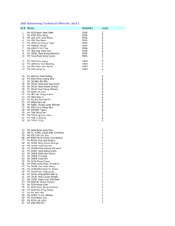 SSA Swimming Technical Official List 12