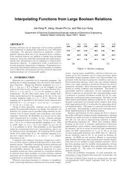 Interpolating Functions from Large Boolean Relations