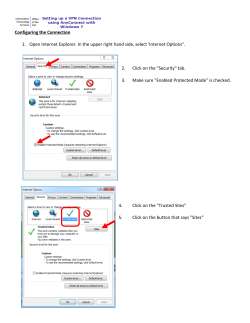 1. Open Internet Explorer. In the upper right hand side